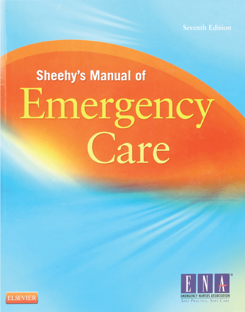 Sheehy's Manual of Emergency Care 7th Edition book cover: ISBN 9780323078276