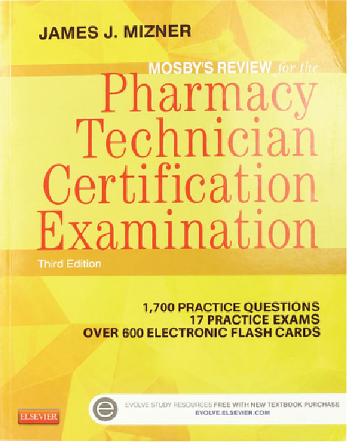 Mosby's Review for the Pharmacy Technician Certification Examination 3rd Edition book cover: ISBN 9780323113373