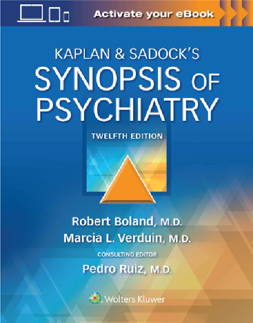 Kaplan & Sadock’s Synopsis of Psychiatry 12th Edition book cover: ISBN 9781975145569