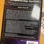 Psychopharmacology Algorithms project at the Harvard south shore program, First Edition: ISBN 9781975151195