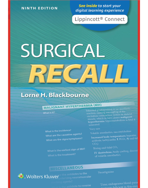 Surgical Recall (Lippincott Connect) Ninth, North American Edition