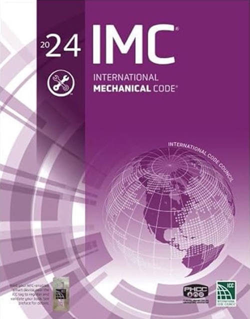 International Mechanical Code 2024 book cover (IMC Code) : ISBN 9781959851769