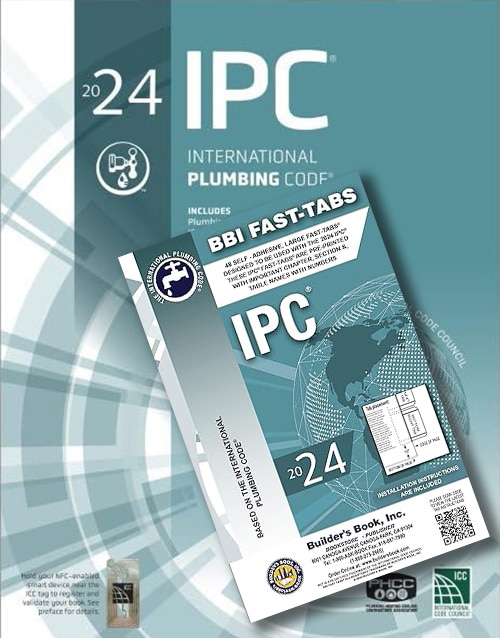 2024 International Plumbing Code Book Plus Fast Tabs (Combo) Book covers